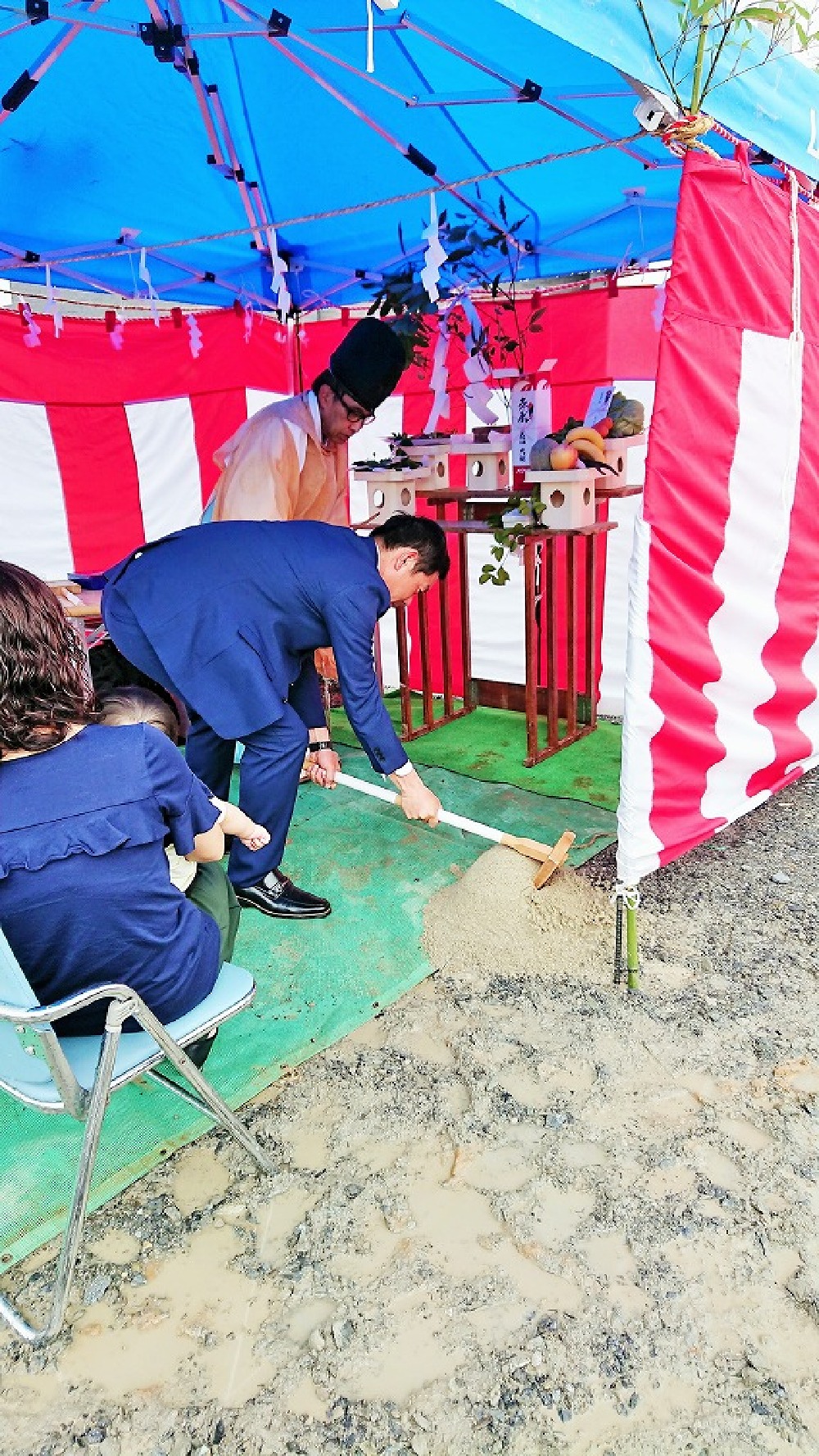 地鎮祭様子