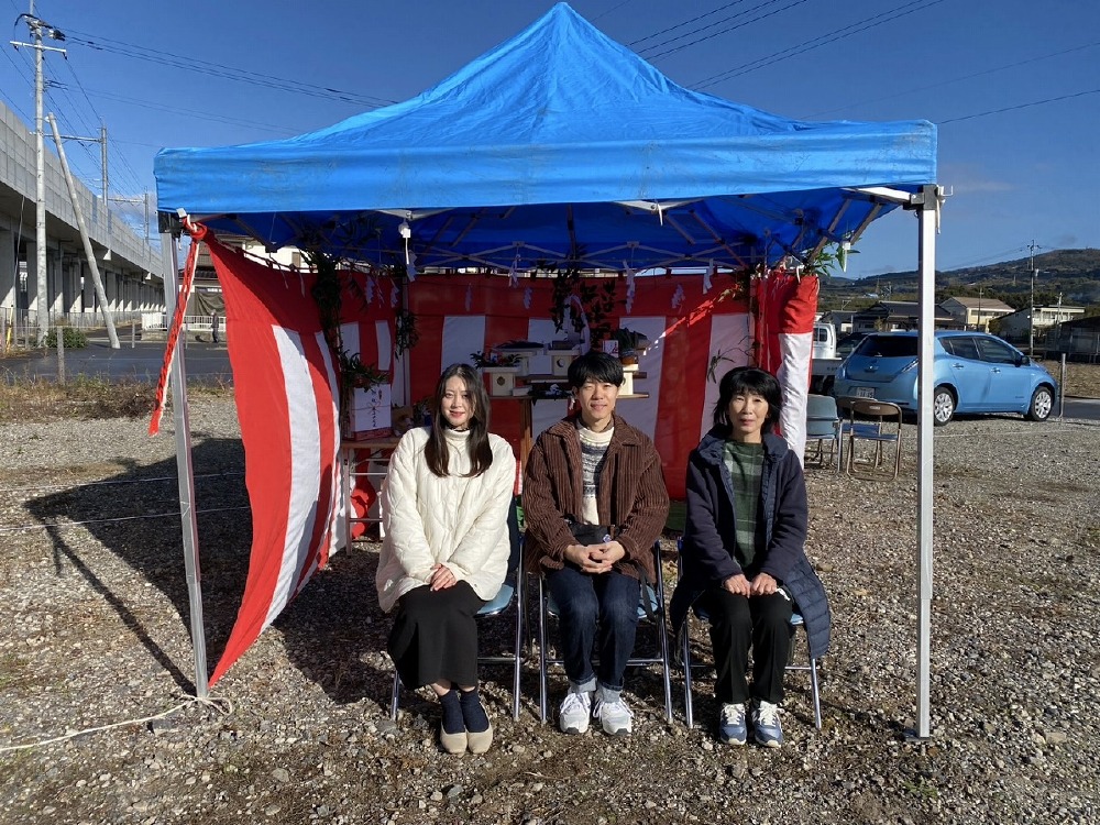 地鎮祭家族写真